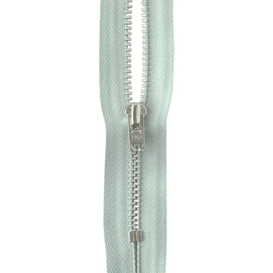 YKK silver tooth Metal Dress Zips - Light Grey from Jaycotts Sewing Supplies