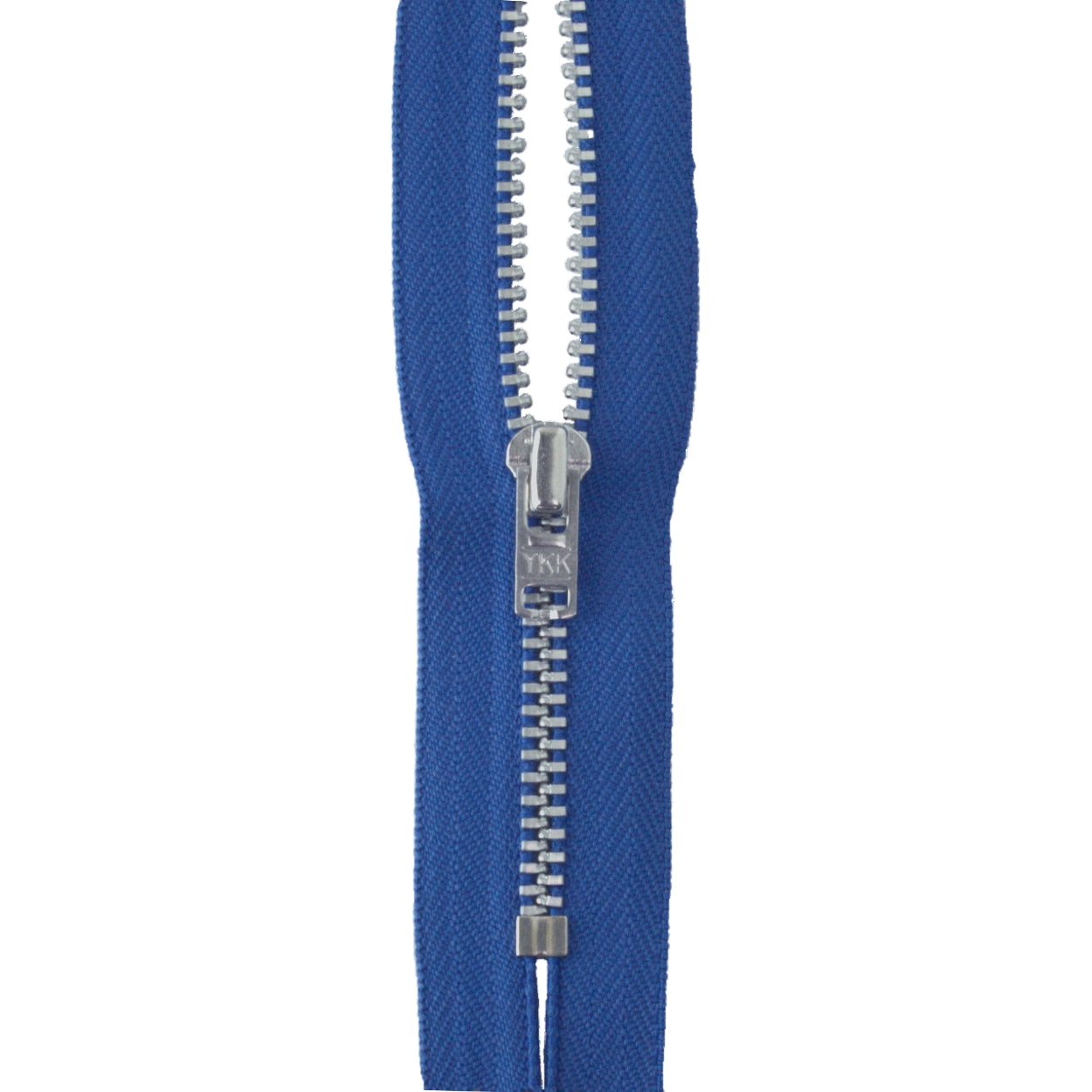 YKK silver tooth Metal Dress Zips - Royal Blue from Jaycotts Sewing Supplies