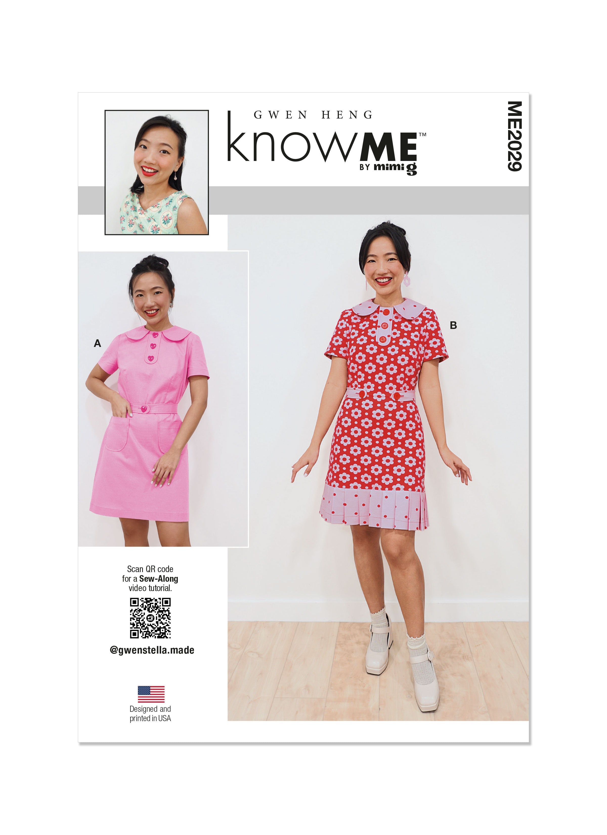 Know Me sewing pattern 2029 Misses' Dresses from Jaycotts Sewing Supplies