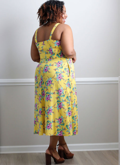 Know Me sewing pattern 2040 and Women's Strappy Dress from Jaycotts Sewing Supplies