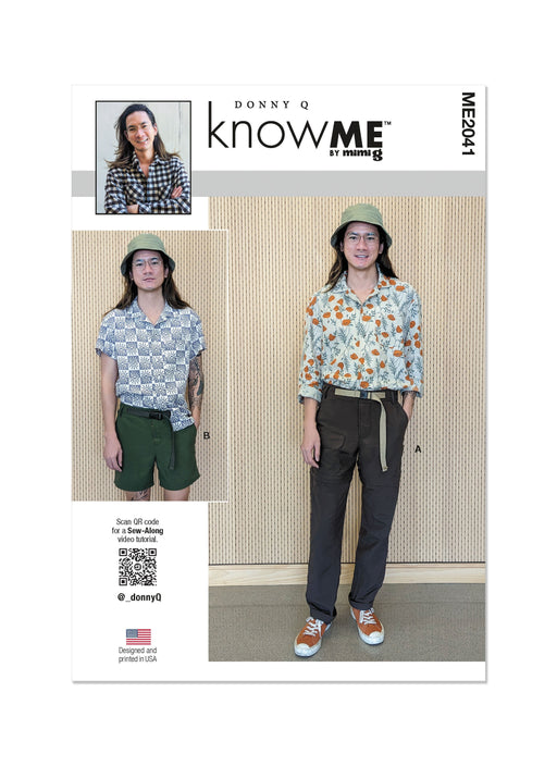 Know Me sewing pattern 2041 Men's Convertible Pants and Shorts from Jaycotts Sewing Supplies