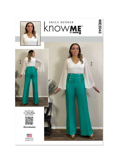 Know Me sewing pattern 2043 Misses’ Bodysuits and Pants from Jaycotts Sewing Supplies