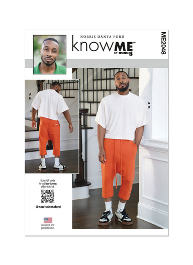 Know Me sewing pattern 2048 Men's Knit Top and Joggers from Jaycotts Sewing Supplies