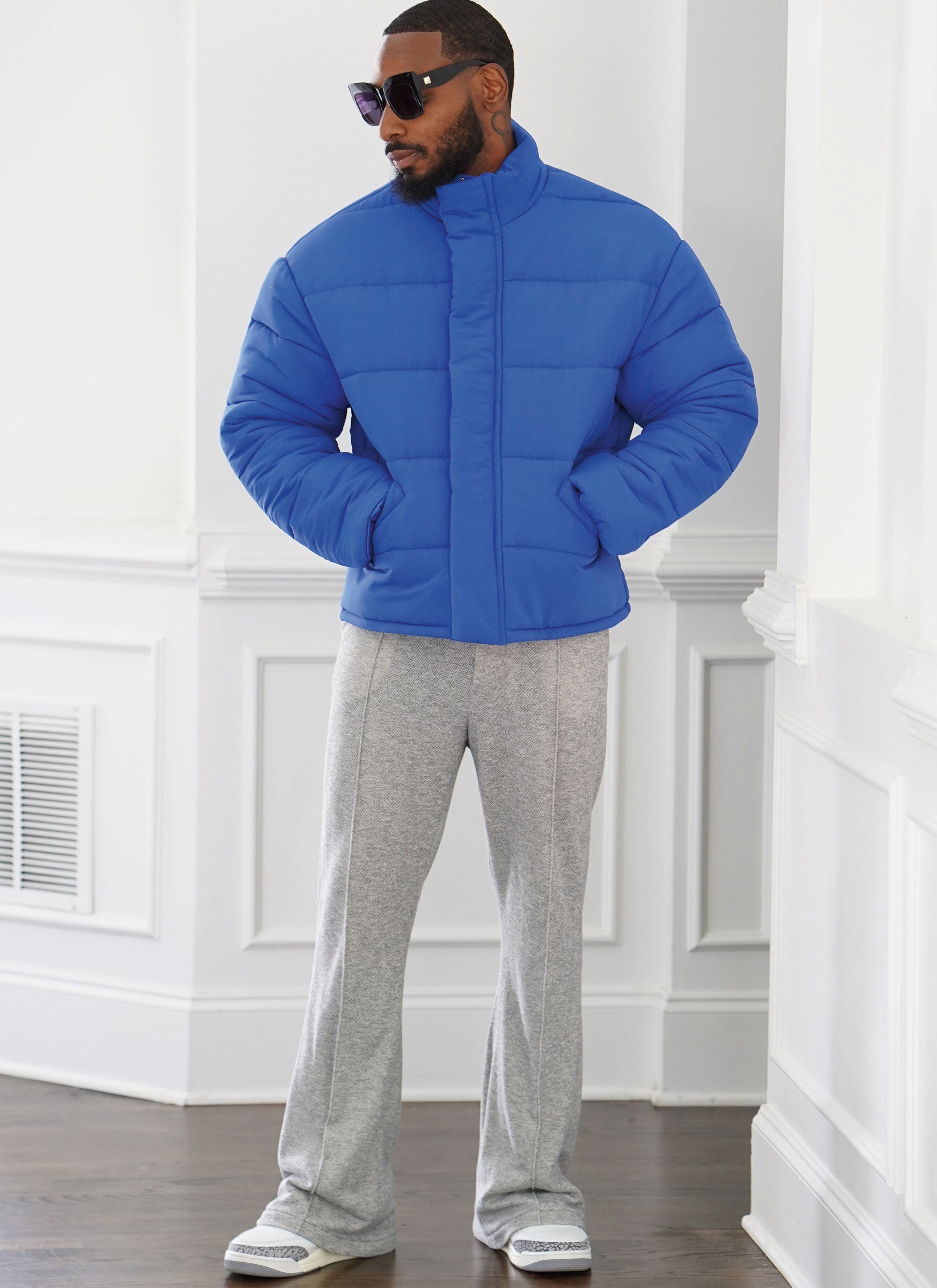 Puffer Pattern KnowMe sewing pattern 2061 Men's Puffer Coat In Two Lengths by Norris ...