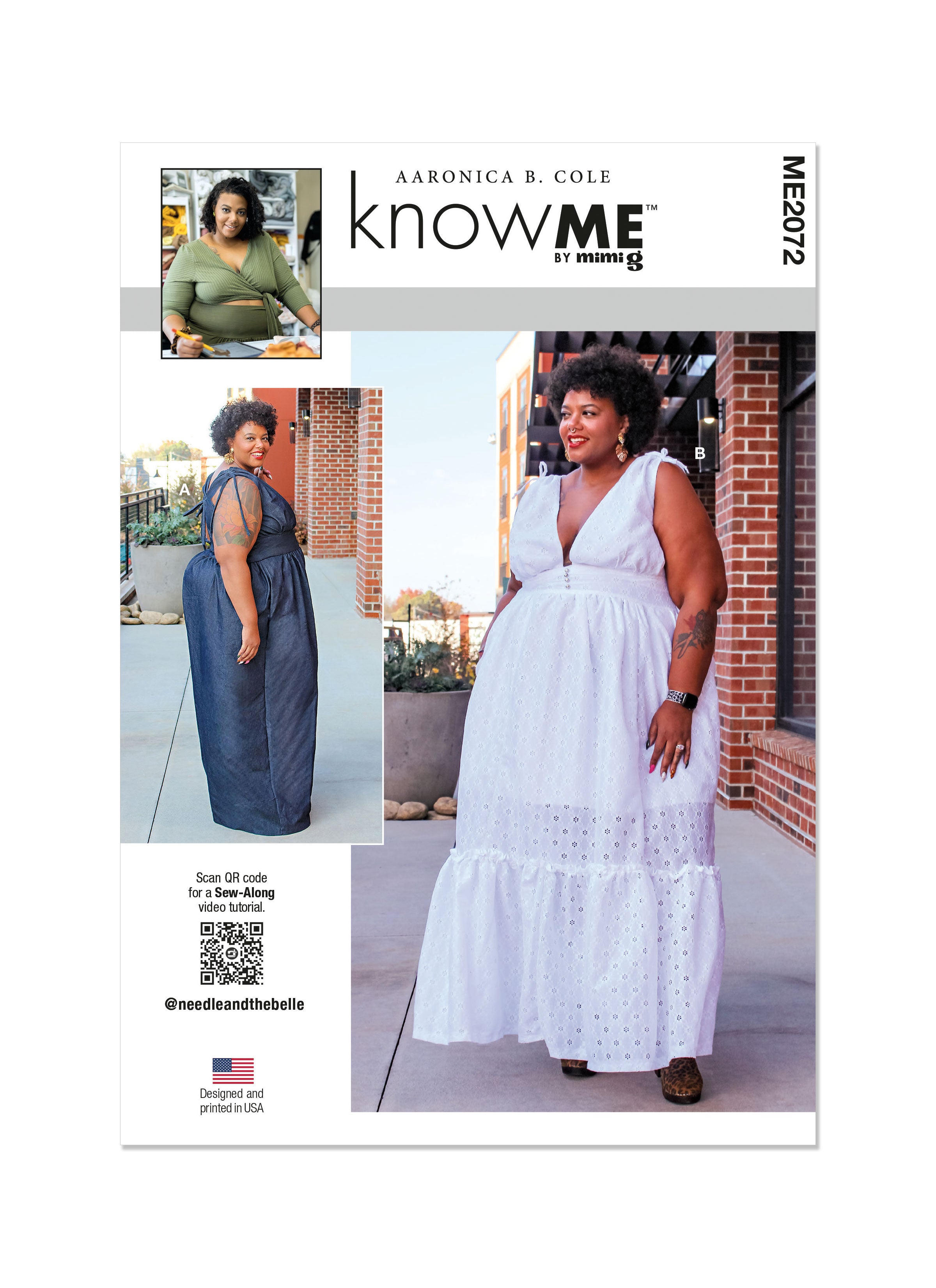 Know Me sewing pattern KM2072 Jumpsuit and Dress  by Aaronica B. Cole from Jaycotts Sewing Supplies
