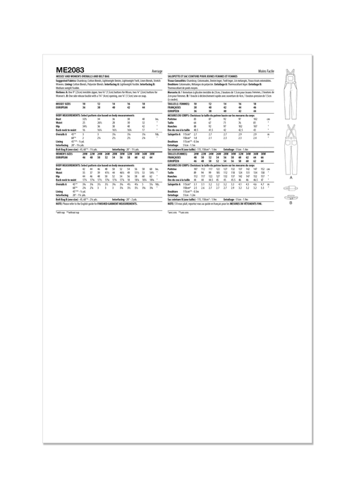 Know Me Sewing Pattern 2083 Overalls and Belt Bag by Aaronica B. Cole from Jaycotts Sewing Supplies