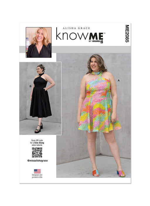 Know Me Sewing Pattern 2085 Dress in Two Lengths by Alisha Grace from Jaycotts Sewing Supplies