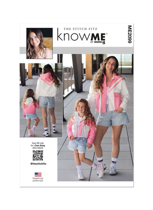 Know Me sewing pattern KM2099 Children's and Misses' Jacket by The Stitch Fitz from Jaycotts Sewing Supplies