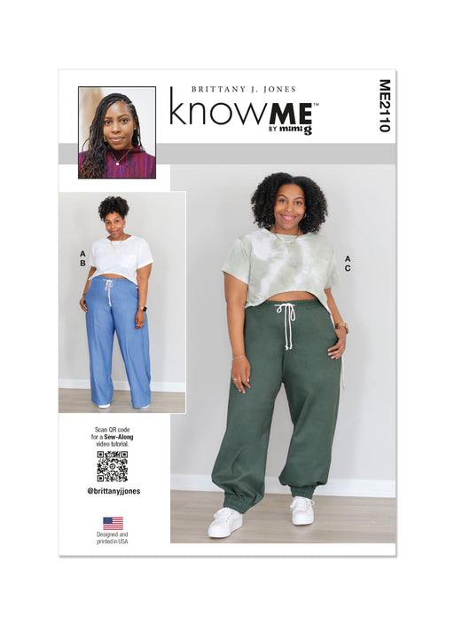 Know Me Sewing Pattern 2110 Knit Top and Woven Pants by Brittany J. Jones from Jaycotts Sewing Supplies