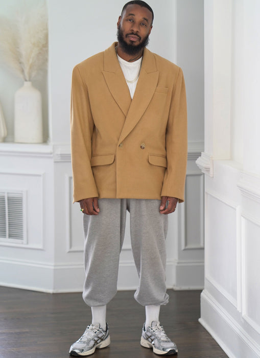 Know Me Sewing Pattern 2118 Men's Jacket by Norris Dánta Ford from Jaycotts Sewing Supplies