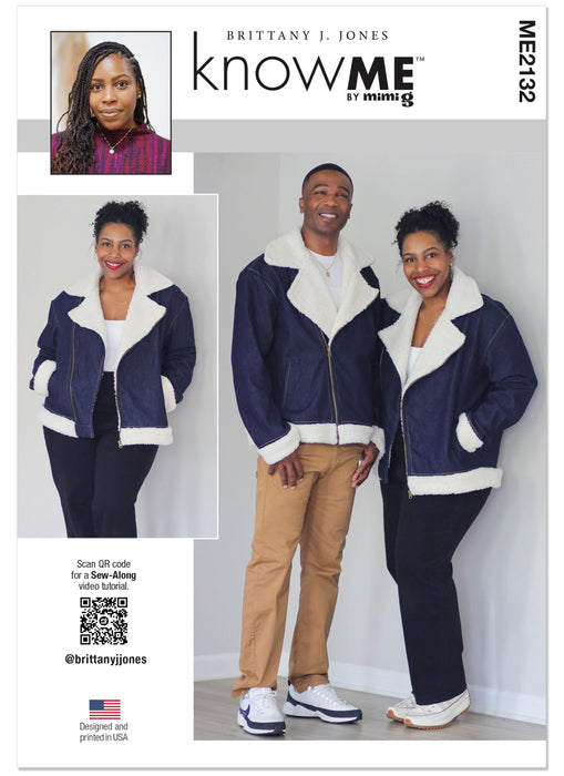 Know Me sewing pattern 2132 Unisex Motorcycle Jacket by Brittany J. Jones from Jaycotts Sewing Supplies