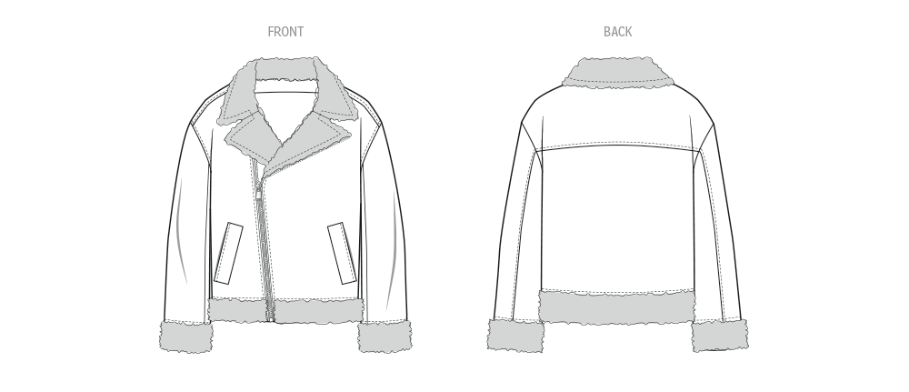 Know Me sewing pattern 2132 Unisex Motorcycle Jacket by Brittany J. Jones from Jaycotts Sewing Supplies