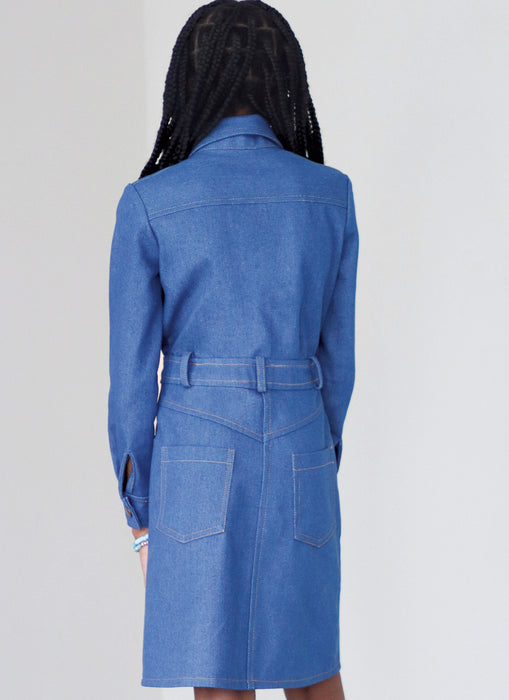 Know Me sewing pattern 2133 Denim Dress by Brittany J. Jones from Jaycotts Sewing Supplies