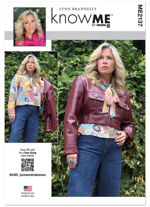 Know Me sewing pattern 2137 Blouse and Jacket by Lynn Brannelly from Jaycotts Sewing Supplies