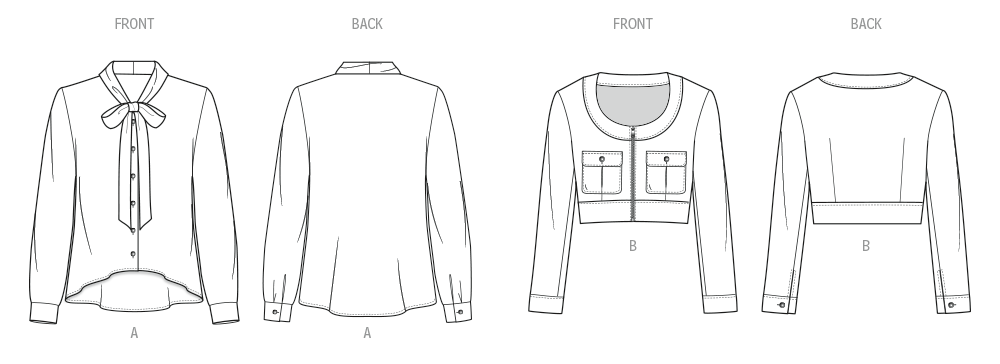 Know Me sewing pattern 2137 Blouse and Jacket by Lynn Brannelly from Jaycotts Sewing Supplies