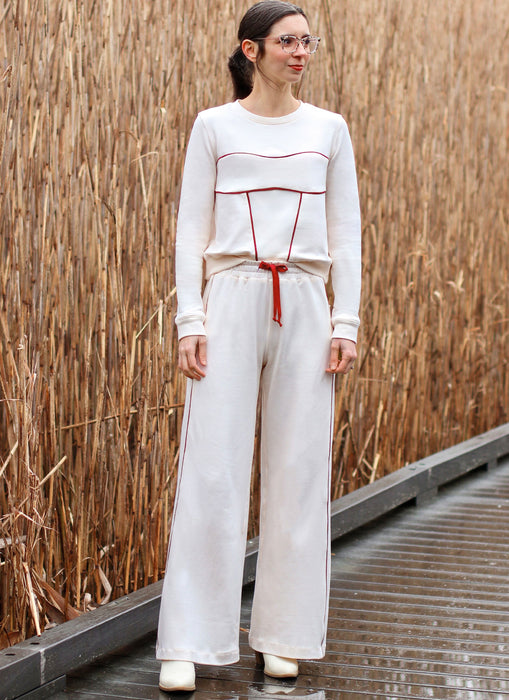 Know Me sewing pattern 2138 Sweatsuit Top and Pants by Holly Darling from Jaycotts Sewing Supplies