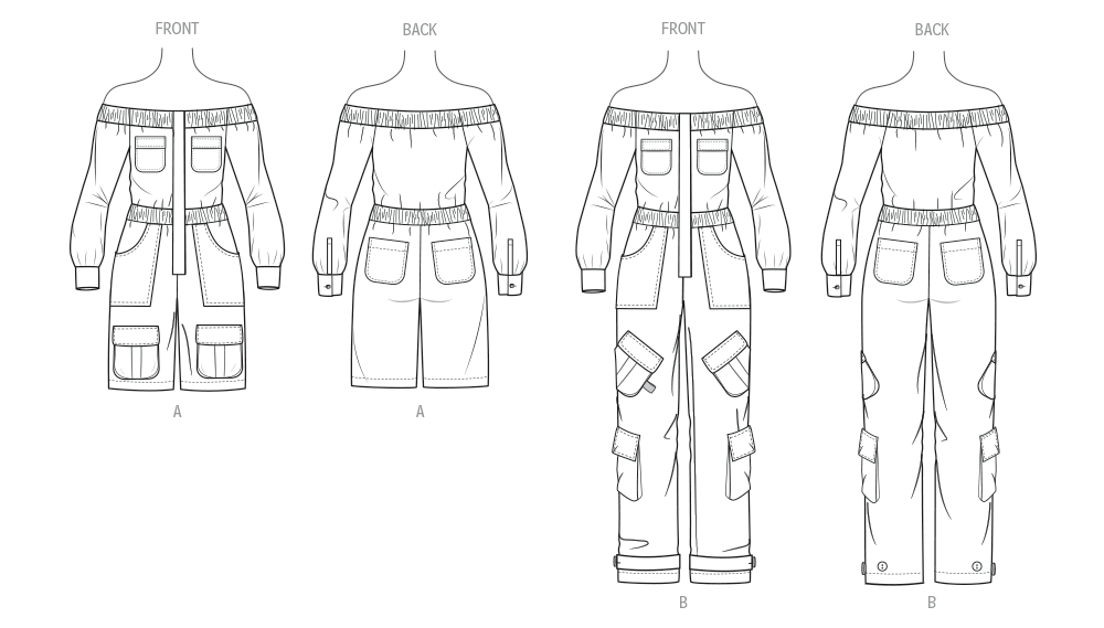 Know Me sewing pattern 2141 Jumpsuit in Two Lengths by The Corny Rainbow from Jaycotts Sewing Supplies