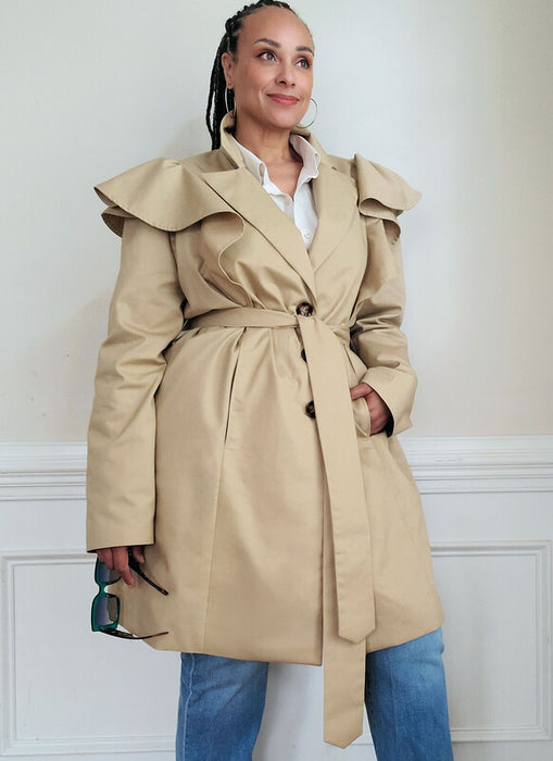 Know Me sewing pattern 2151 Misses' Single Breasted Trench Coat by Keechii B Style from Jaycotts Sewing Supplies