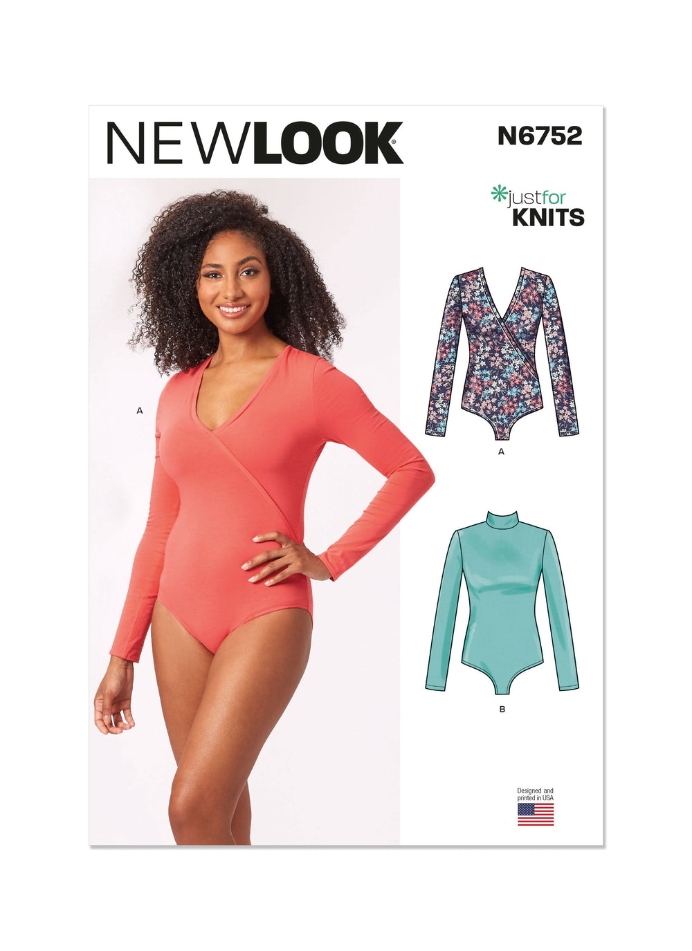 New Look sewing pattern 6752 Knit Bodysuits from Jaycotts Sewing Supplies