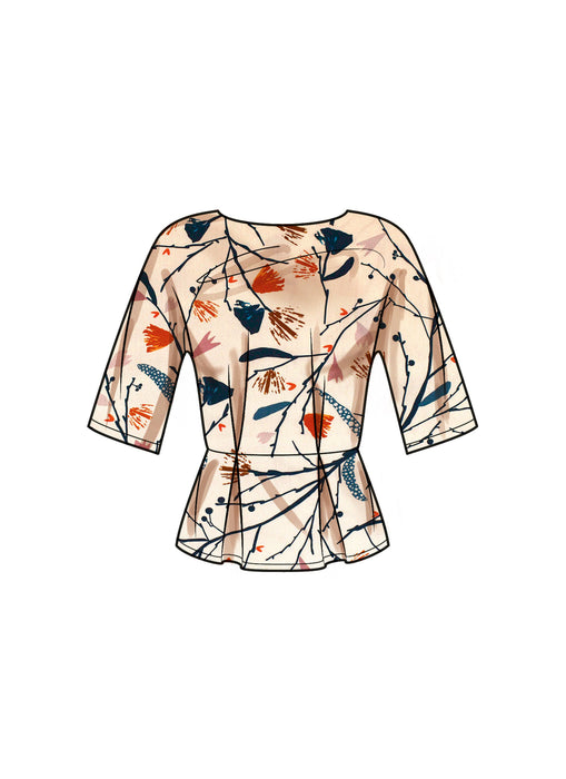 New Look sewing pattern 6753 Misses' Top With Sleeve Variations