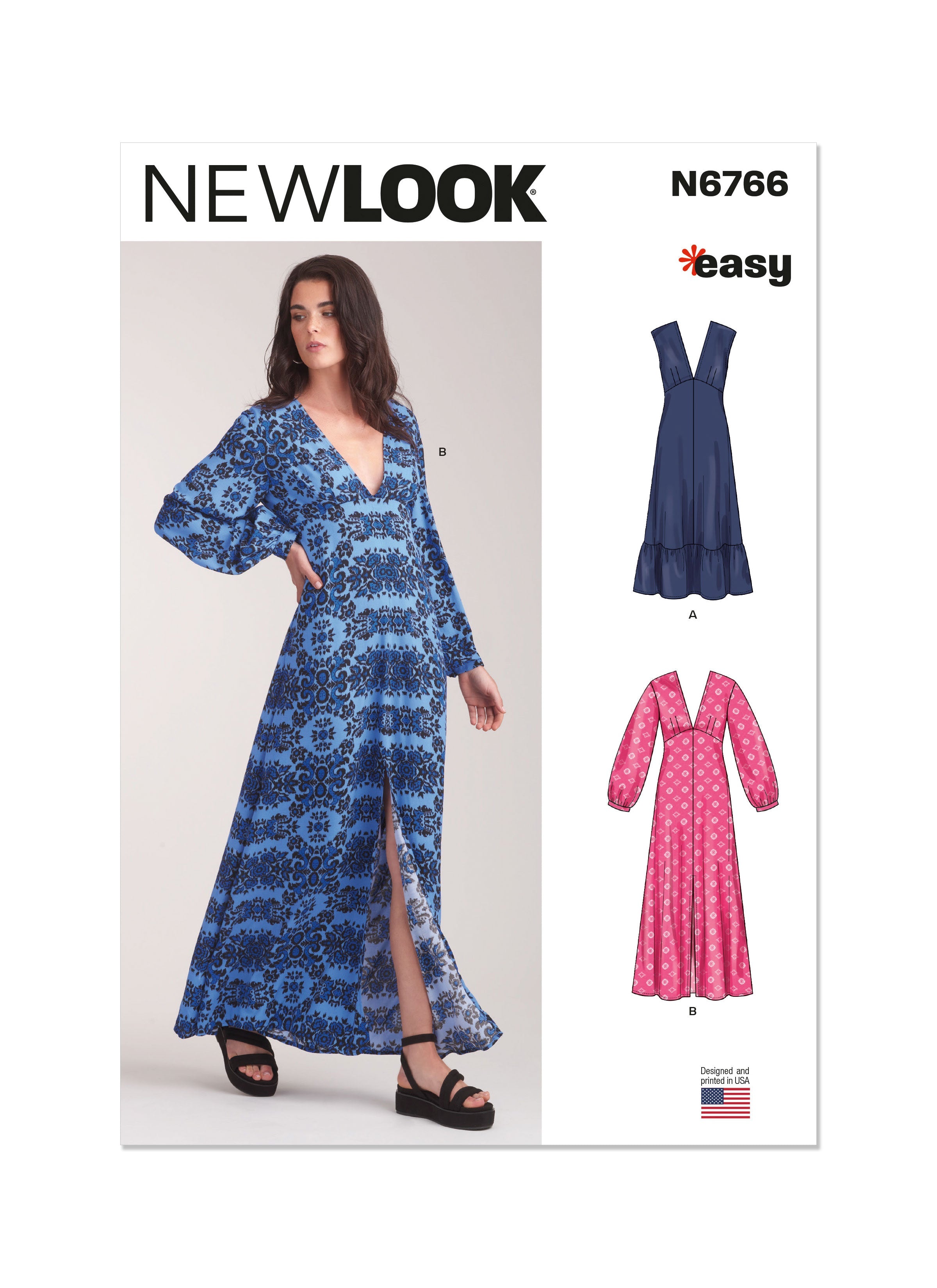 New Look Sewing Pattern 6766 Misses' Dresses from Jaycotts Sewing Supplies