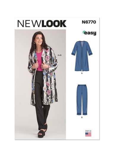 New Look Sewing Pattern 6770 Misses' Jacket and Pants from Jaycotts Sewing Supplies