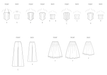 New Look sewing pattern 6787 Juniors' Corsets, Pants and Skirt from Jaycotts Sewing Supplies