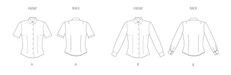 New Look sewing pattern 6790 Misses' Blouse with Two Sleeve Lengths from Jaycotts Sewing Supplies