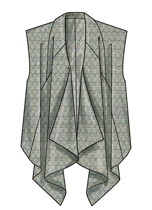 New Look Sewing Pattern 6817 Draped Front Vest, Jacket and Trousers from Jaycotts Sewing Supplies