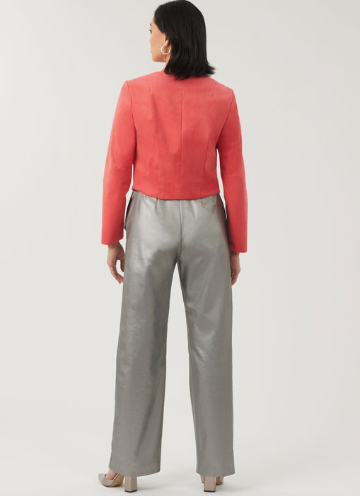 New Look Sewing Pattern 6817 Draped Front Vest, Jacket and Trousers from Jaycotts Sewing Supplies