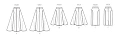 New Look Sewing Pattern 6825 Skirts In Two Lengths from Jaycotts Sewing Supplies