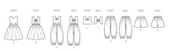 New Look 6833 Children's Dress, Playsuit, Top, Trousers And Shorts Pattern from Jaycotts Sewing Supplies