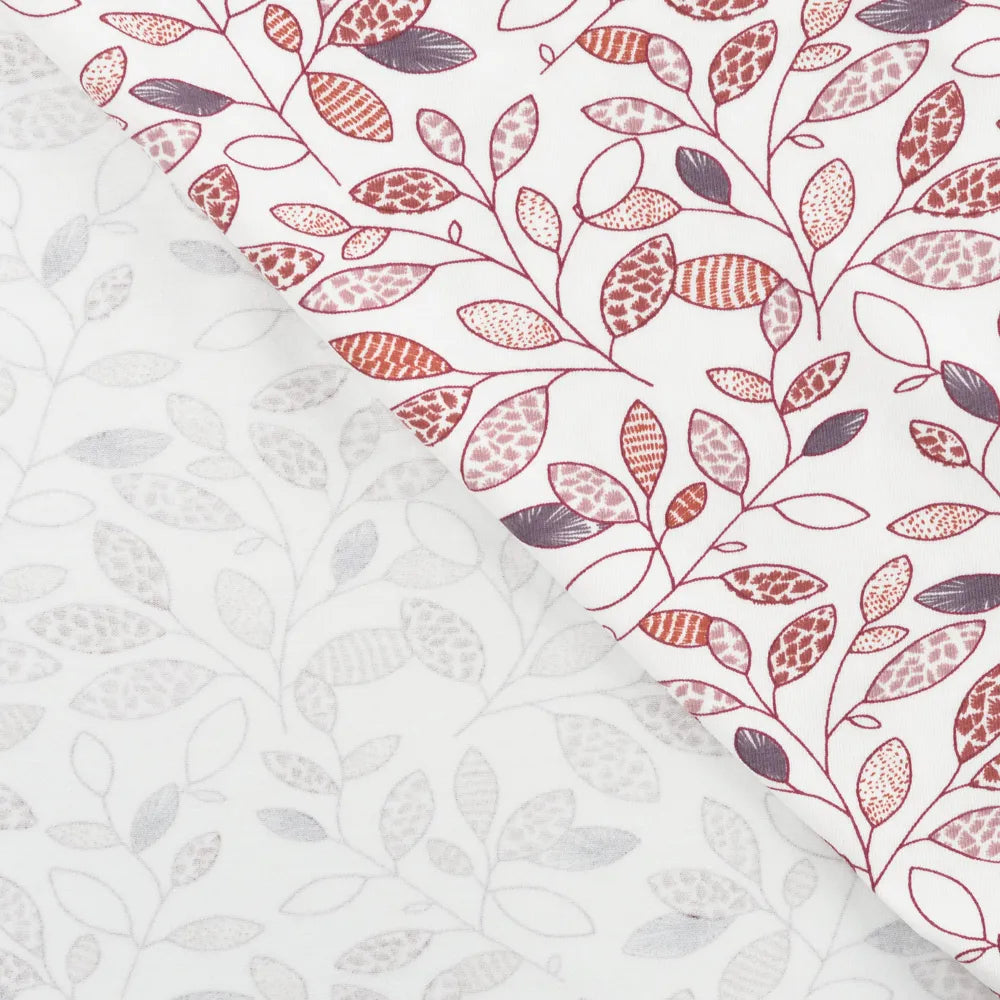 GOTS Organic Cotton Jersey Fabric, Branches from Jaycotts Sewing Supplies