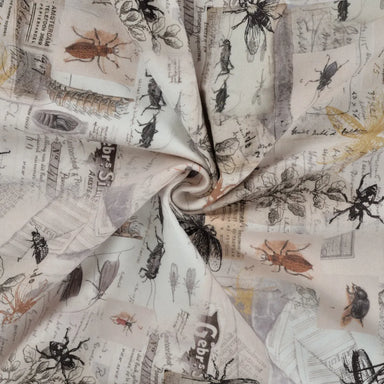 GOTS Organic Cotton Jersey Fabric, Insect from Jaycotts Sewing Supplies