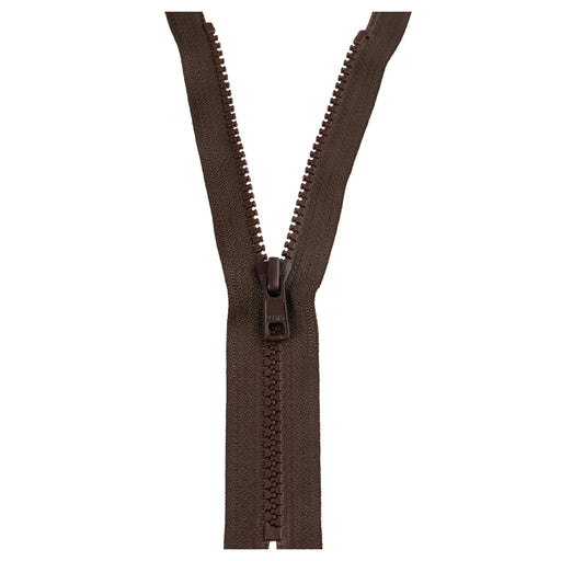 YKK Closed End Zip - Medium Plastic | colour 570 Brown from Jaycotts Sewing Supplies