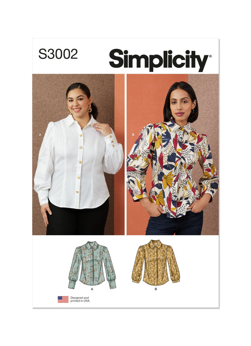 Simplicity Sewing Pattern 3002 Blouses from Jaycotts Sewing Supplies