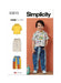 Simplicity Sewing Pattern 3013 Toddlers' Hooded T-Shirt and Jeans from Jaycotts Sewing Supplies