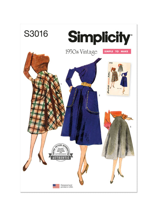 Simplicity Sewing Pattern 3016 Skirts from Jaycotts Sewing Supplies