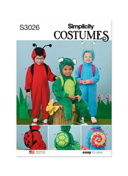 Simplicity Sewing Pattern 3026 Toddlers' Animal Costumes from Jaycotts Sewing Supplies