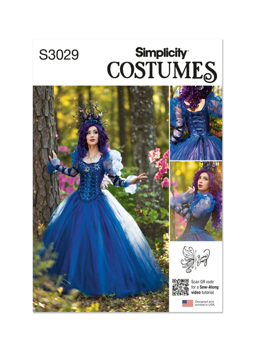 Simplicity Sewing Pattern 3029 Ball Gown Costume by Raine Emery from Jaycotts Sewing Supplies