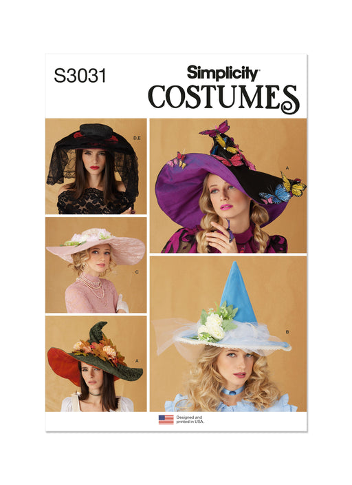 Simplicity Sewing Pattern 3031 Adult Costume Hats from Jaycotts Sewing Supplies