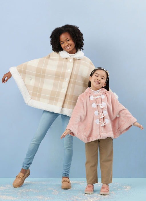 Simplicity sewing pattern S3043 Girls' Ponchos from Jaycotts Sewing Supplies