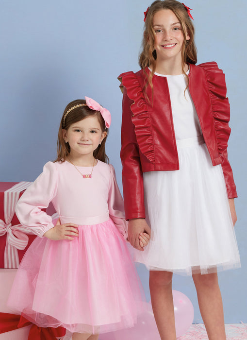 Simplicity sewing pattern S3044 Girls' Skirts, Jacket and Knit Top from Jaycotts Sewing Supplies