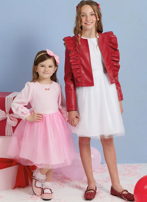 Simplicity sewing pattern S3044 Girls' Skirts, Jacket and Knit Top from Jaycotts Sewing Supplies