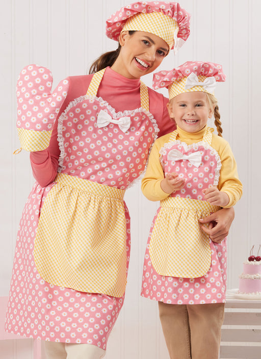 Simplicity sewing pattern S3050 Misses' Apron, Mitts and Hat from Jaycotts Sewing Supplies