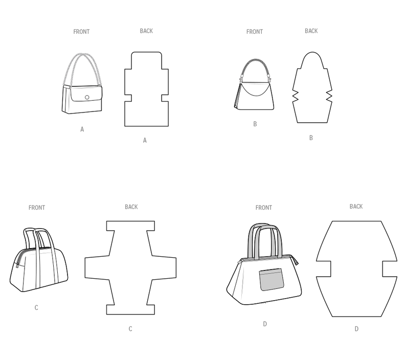 Simplicity sewing pattern S3052 Bags from Jaycotts Sewing Supplies