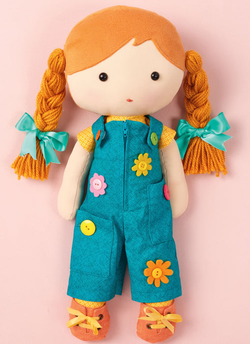 Simplicity sewing pattern S3053 Stuffed Dolls with Clothes from Jaycotts Sewing Supplies