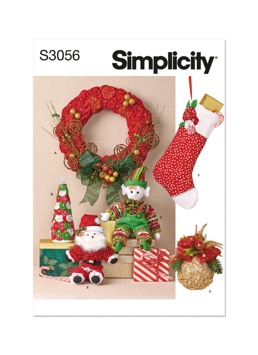 Simplicity sewing pattern S3056 Christmas Crafts from Jaycotts Sewing Supplies