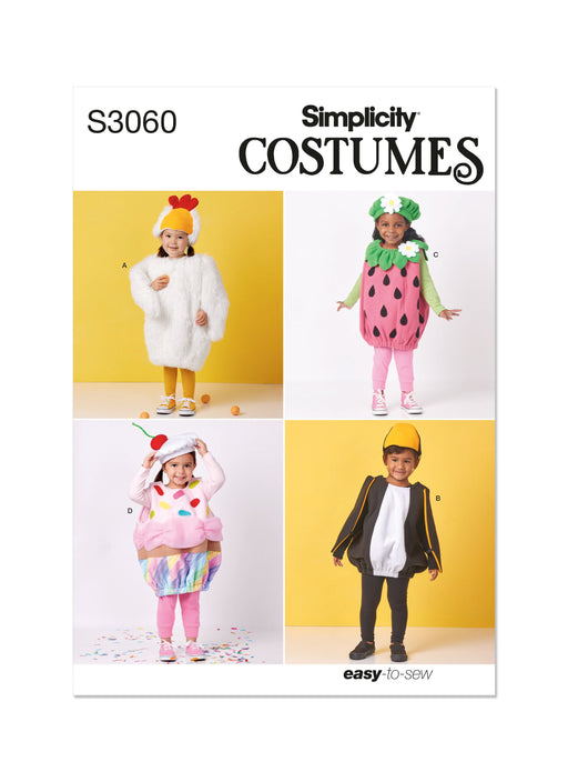 Simplicity sewing pattern S3060 Toddlers' Costumes from Jaycotts Sewing Supplies