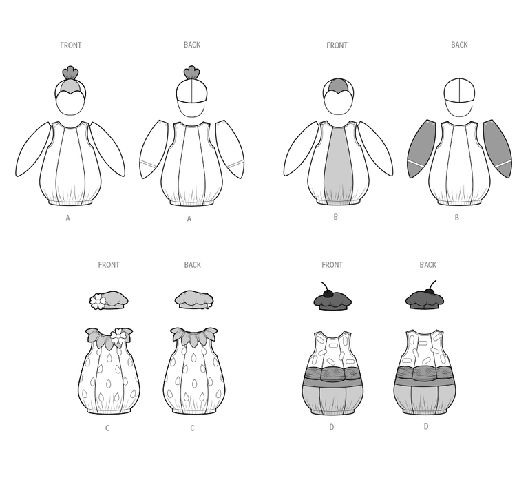 Simplicity sewing pattern S3060 Toddlers' Costumes from Jaycotts Sewing Supplies